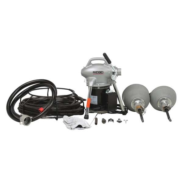 100 ft Corded Drain Cleaning Machine, 115V AC