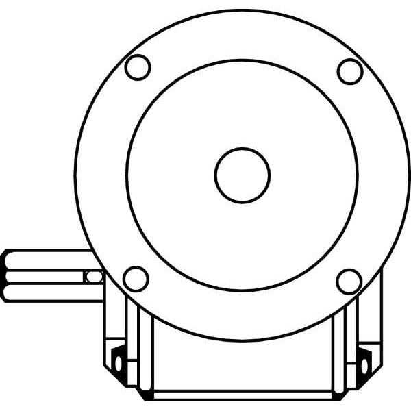 Speed Reducer, C-Face, 56C, 10:1