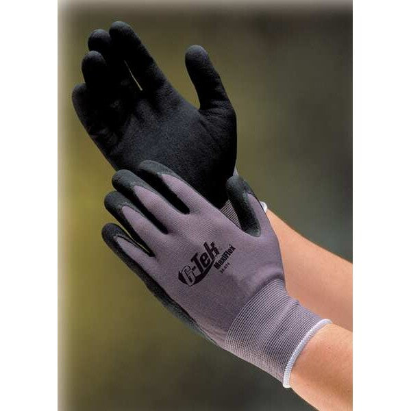 Coated Gloves, XS, Black/Gray