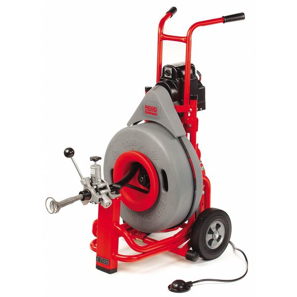 250 ft Corded Drain Cleaning Machine, 115V AC