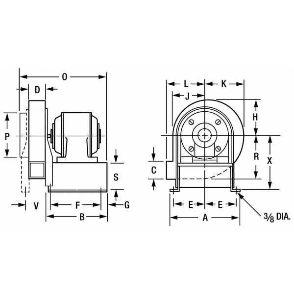 Blower, 7 3/4 In