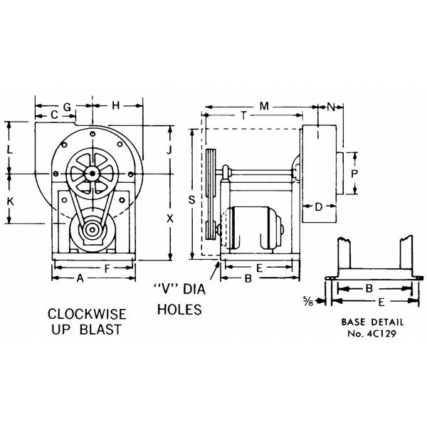 Blower, w/ Dr Pkg, 13 1/2 Dia, 115/208-230V