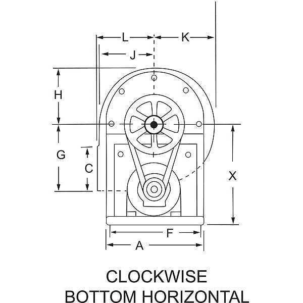 Blower, w/ Dr Pkg, 12 1/2 Dia, 115/208-230V