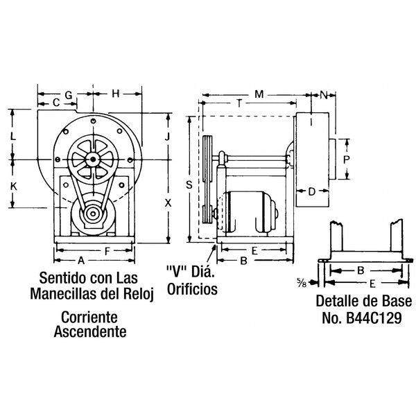 Blower, w/ Dr Pkg, 10 5/8 Dia, 115/208-230V