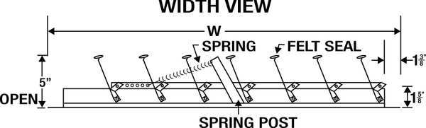 36 in Whole House Fan Premium Ceiling Shutter / Ceiling Shutter