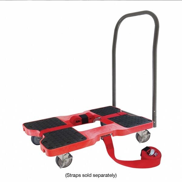 Platfrm Truck, 1500lb, 4 Swivel Castrs, Red