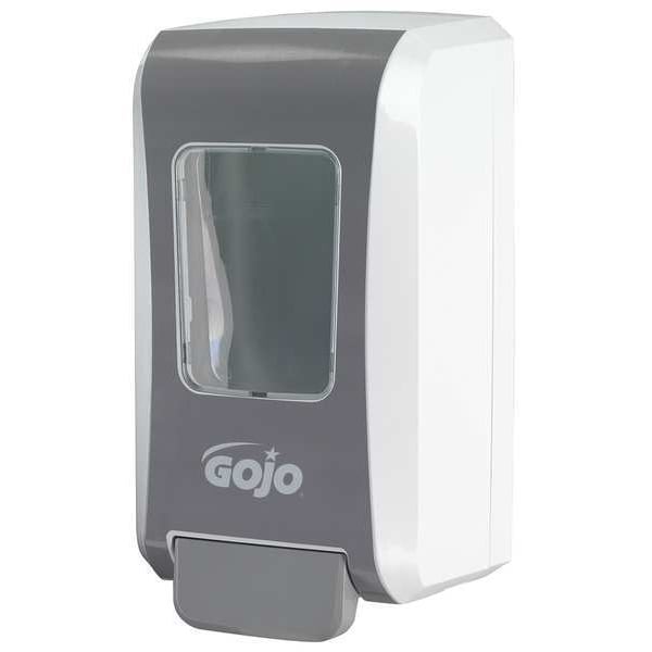 FMX-20 2000mL Foam Soap Dispenser, Push-Style, White/Gray