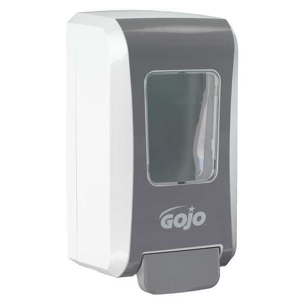 FMX-20 2000mL Foam Soap Dispenser, Push-Style, White/Gray