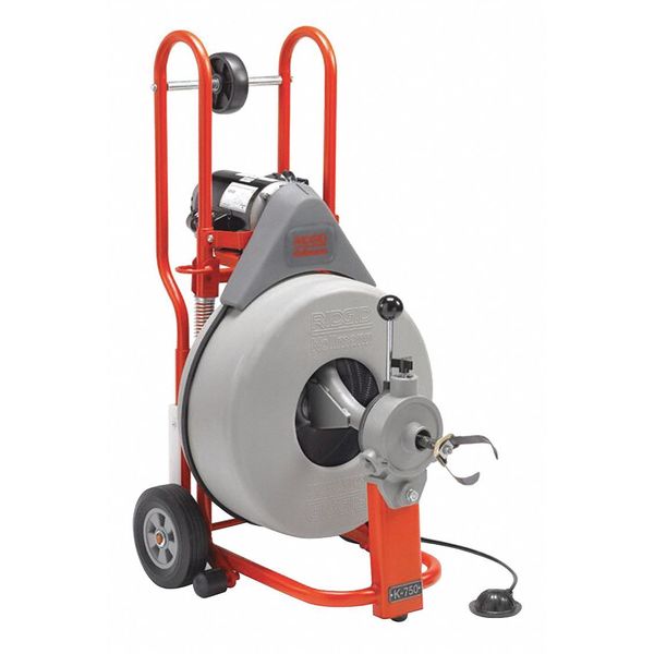 200 ft Corded Drain Cleaning Machine, 115V AC