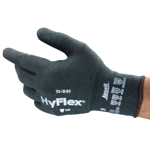 Cut Resistant Coated Gloves, A4 Cut Level, Nitrile, M, 1 PR