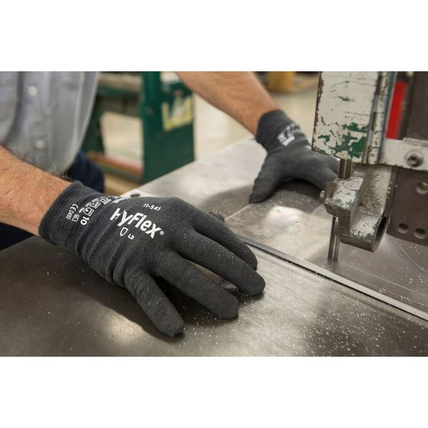 Cut Resistant Coated Gloves, A4 Cut Level, Nitrile, M, 1 PR