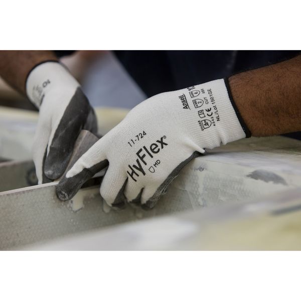 Cut Resistant Coated Gloves, A2 Cut Level, Polyurethane, L, 1 PR