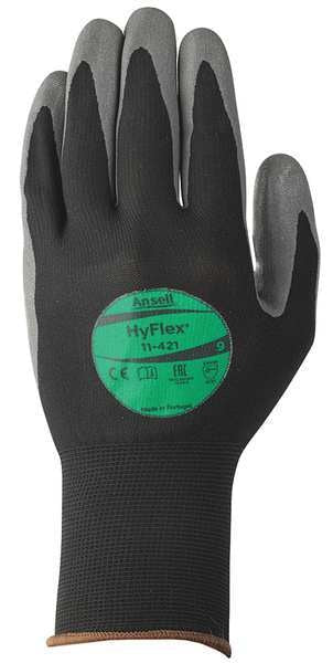 Cut Resistant Coated Gloves, A1 Cut Level, Polyurethane, 10, 1 PR