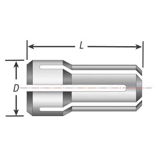 Double Angle Collet, DA180, 7/32 in.