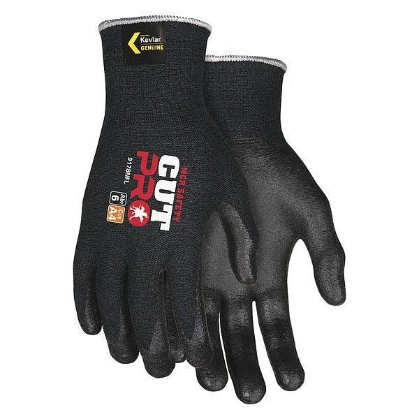 Cut Resistant Coated Gloves, A4 Cut Level, Foam Nitrile, XL, 1 PR