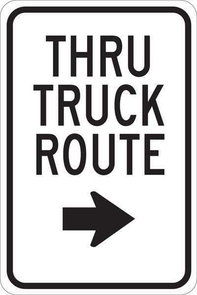 Traffic Sign, 18 in H, 12