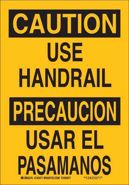 Bilingual Safety Sign, 10