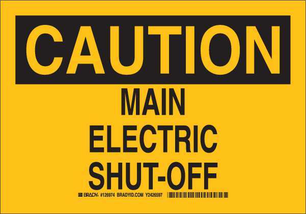 Caution Sign, 7X10
