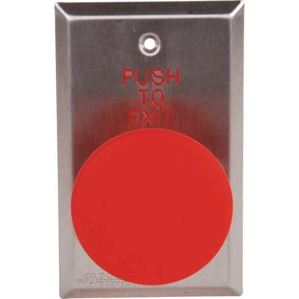 Push to Exit Button, 24VDC, Red Button
