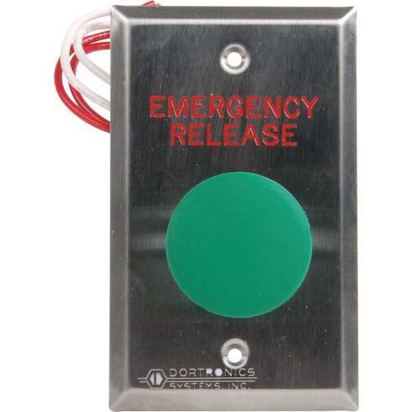 Emergency Push Button, 125VAC, 2-3/4