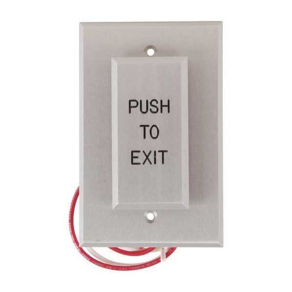 Push to Exit Button, 24VDC, Silver Button