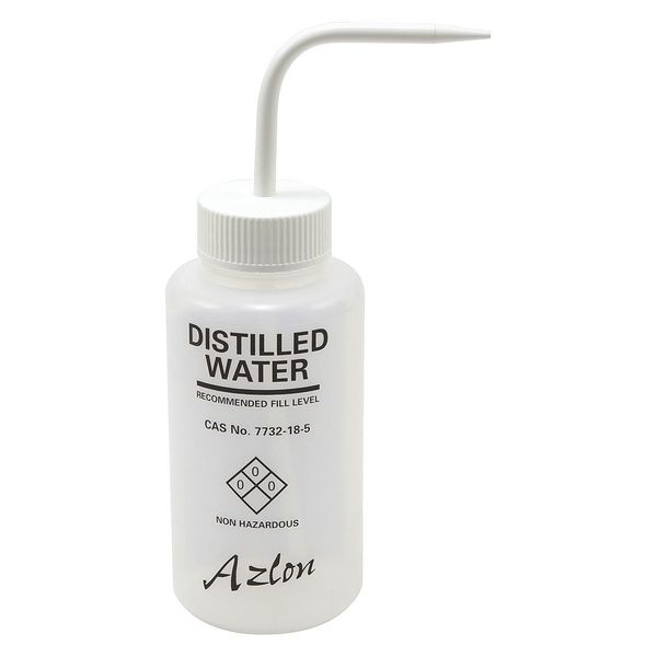 Wash Bottle, White, Non-Vented, 500mL, PK4