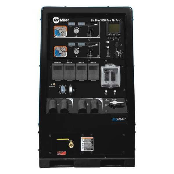 Engine Driven Welder, Big Blue(R) 800 Duo Air Pak(TM) Series, Electric Start, 65.7 hp, Diesel