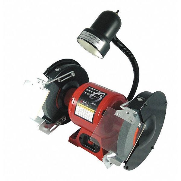 Bench Grinder, 8 in., with Light