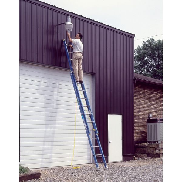 Fiberglass Extension Ladder, 250 lb Load Capacity