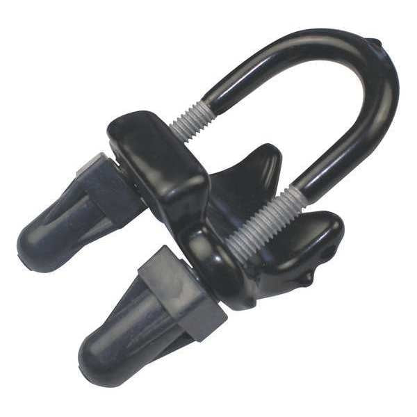 Angle Beam Clamp, 4 in., Rt, PVC Ctd