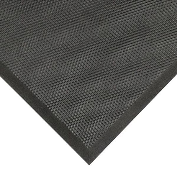 Antifatigue Mat, Black, 2 ft. L x 3 ft. 3