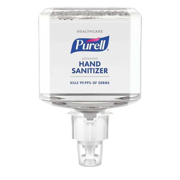 Hand Sanitizer, Foam, 1200mL Refill for ES6, Requires Dispenser, Dye-Free, Fruity Fragrance, 2 Pack