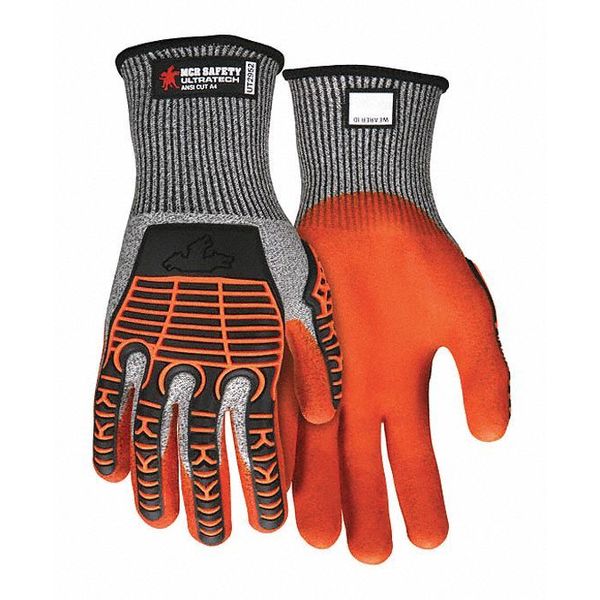 Cut Resistant Impact Coated Gloves, A4 Cut Level, Nitrile, S, 1 PR