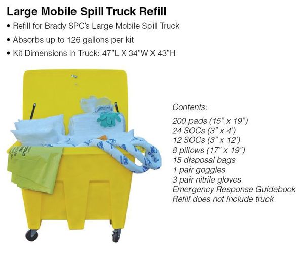 Spill Truck Refill, Universal, Gray