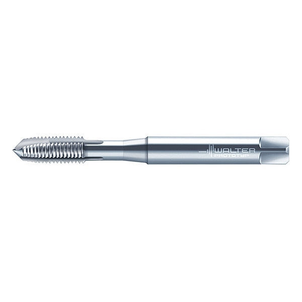 Spiral Point Tap, M8-1.25, Taper, Metric Coarse, 3 Flutes, Uncoated