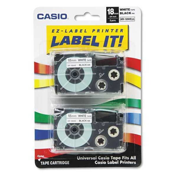 Label Printer Cassette 18mm, for KL-120/82, Pk2