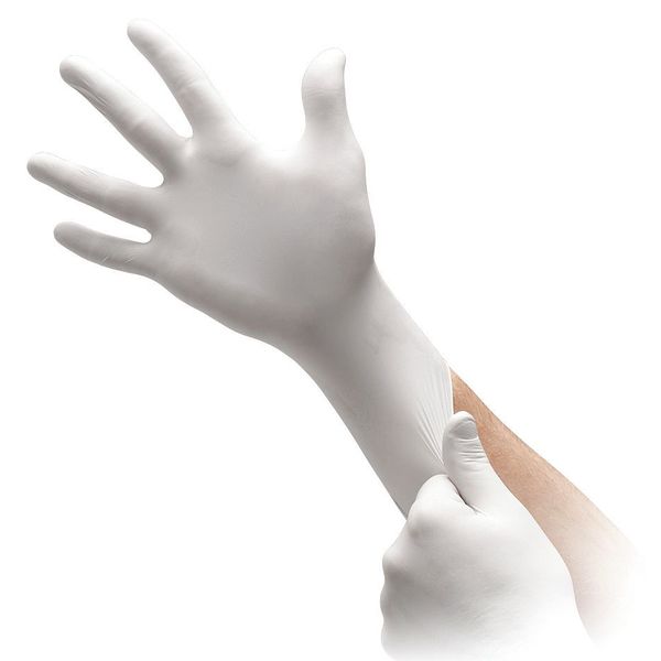 Cleanroom Gloves, Nitrile, M, PK1000