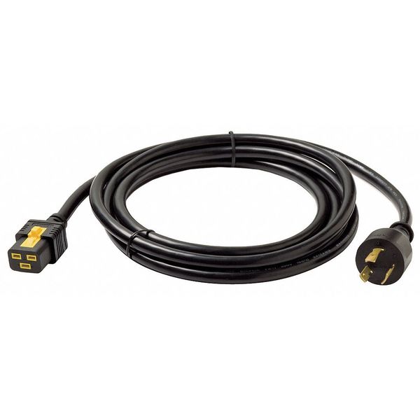 Power Cord, L6-20P, IEC C19, 10 ft., Blk, 20A
