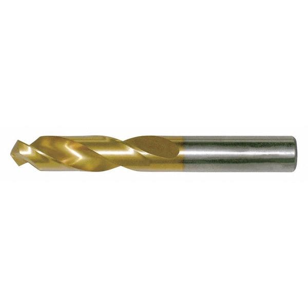Screw Machine Drill Bit, #49 Size, 135  Degrees Point Angle, High Speed Steel, TiN Finish