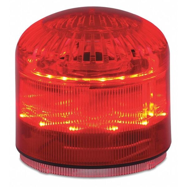 Beacon Warning Sounder Light, Red, LED