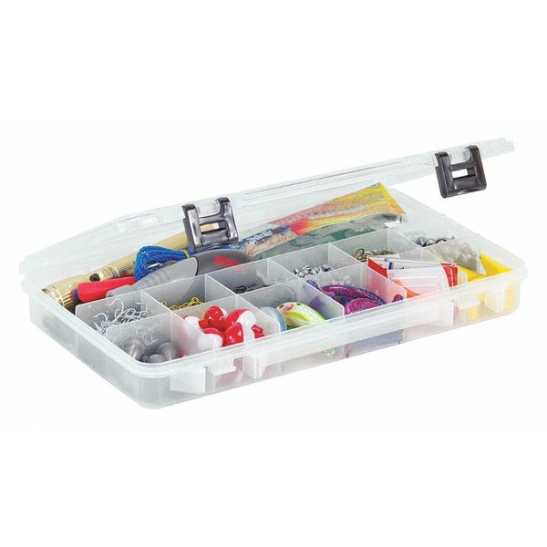 Compartment Box with 13 compartments, Plastic, 1 57/64 in H x 9-1/4 in W
