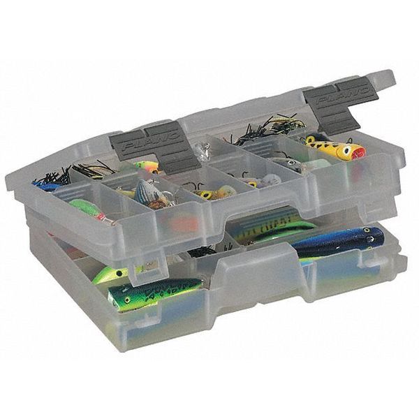 Adjustable Compartment Box with 11 to 30 compartments, Plastic, 2 3/4 in H x 7-1/2 in W