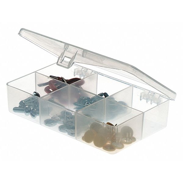 Compartment Box with 6 compartments, Plastic, 1