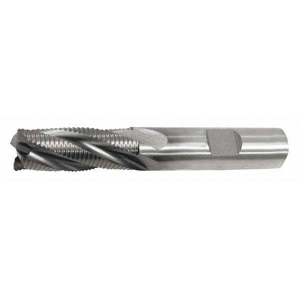 5-Flute Cobalt 8% Fine Square Single Roughing End Mill Cleveland RG6 Bright 7/8x7/8x1-7/8x4-1/8