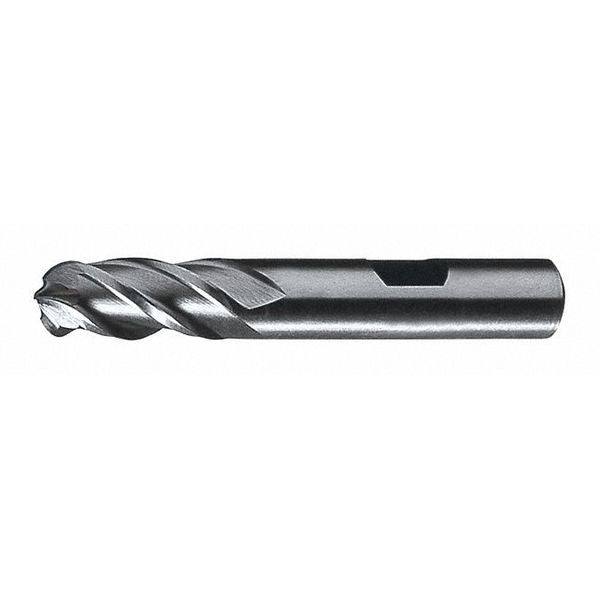 4-Flute PM+â¢ HSS-E Ball Nose Single Finishing End Mill Cleveland PM-4B Bright 3/8x3/8x3/4x2-1/2