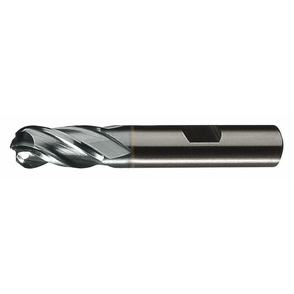 4-Flute Cobalt 8% Ball Nose Single End CenterCut Finisher CTD HGC-4B-TC TiCN 3/4x3/4x3