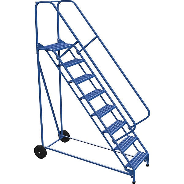 110 H Steel Roll A Fold Ladder, 50 deg., Grip, 8 Step, 8 Steps