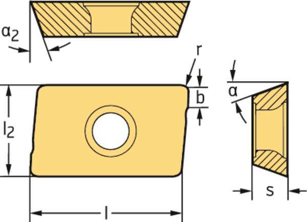 Parallelogram ADMT Carbide