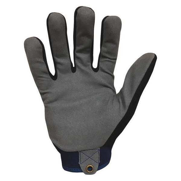 Mechanics Gloves, XL, Blue, Single Layer, Polyester/Spandex