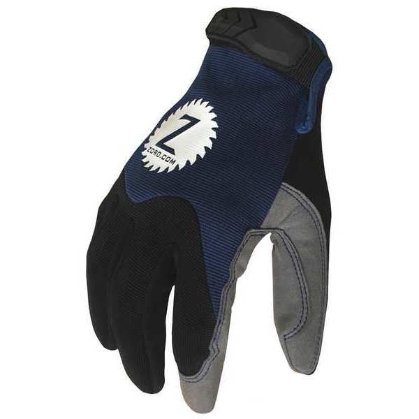 Mechanics Gloves, XS, Blue, Single Layer, Polyester/Spandex